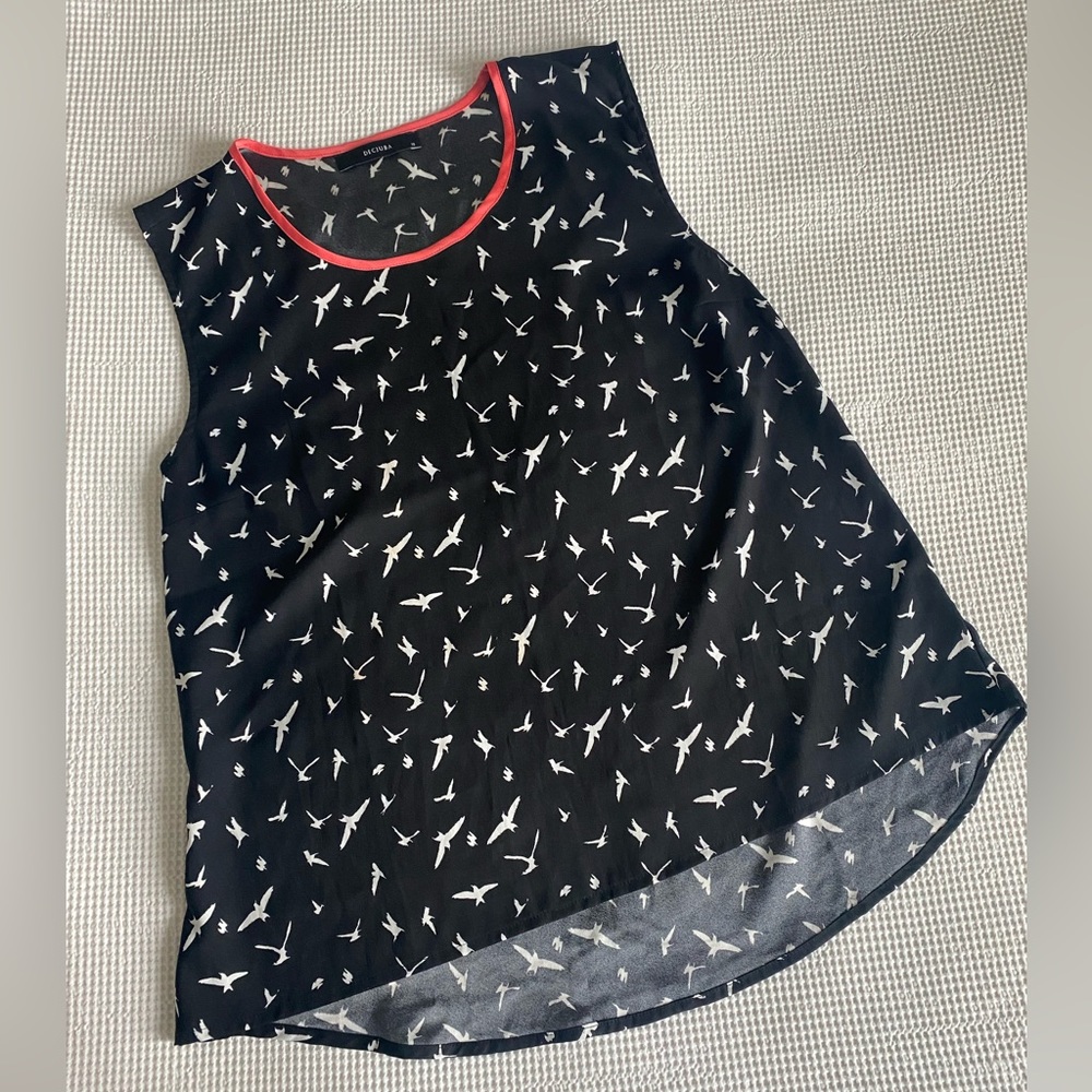 DECJUBA Bird Print Sleeveless Top from Australia